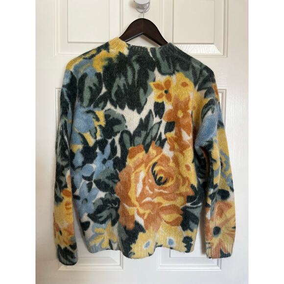 Sezane x Les Composantes Floral Wool Mohair Pullover Sweater Size Small - Picture 5 of 8